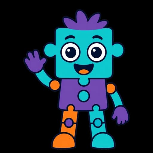 Jollymaa sinine robotipoiss lehvitab