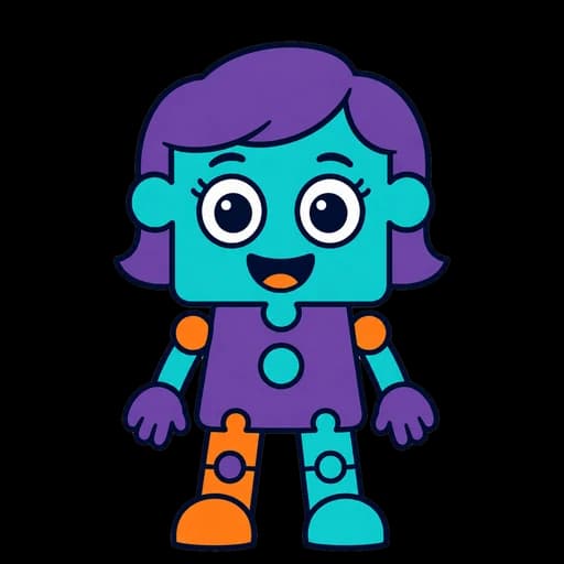 Jollymaa lilla robotitüdruk naeratab